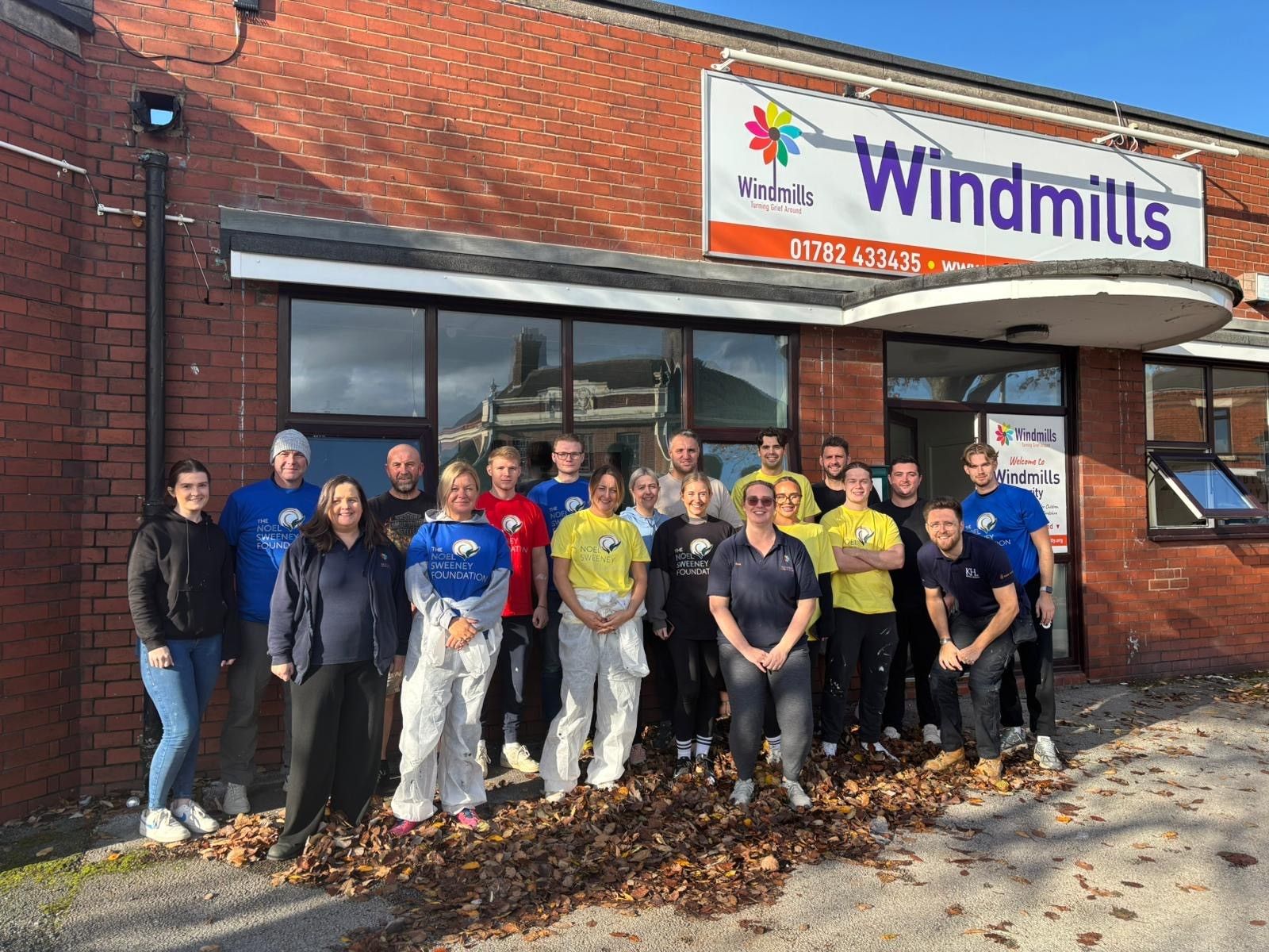 Windmills Children's Bereavement Charity Banner.